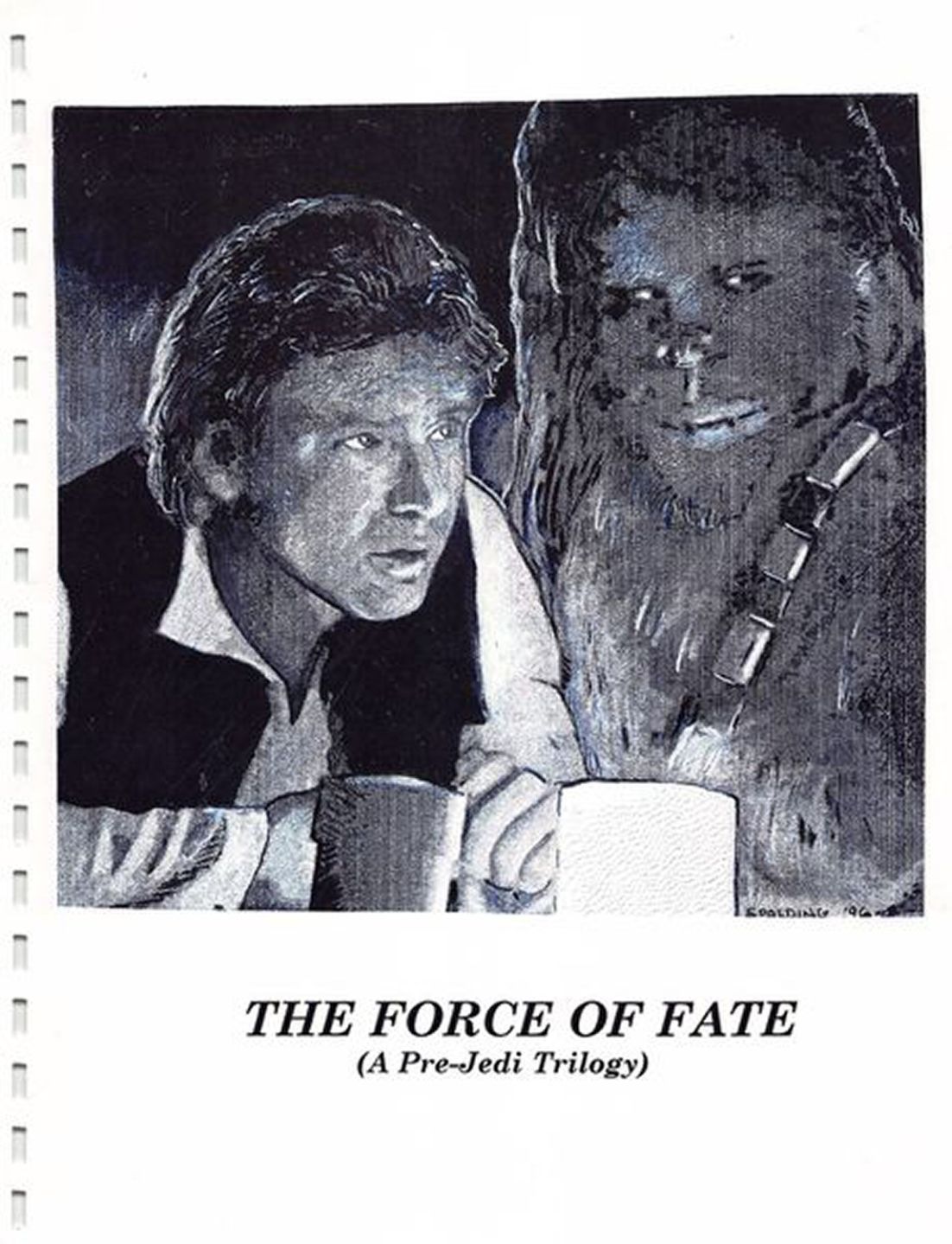 FORCE OF FATE magazine side cover Issue 1  1996