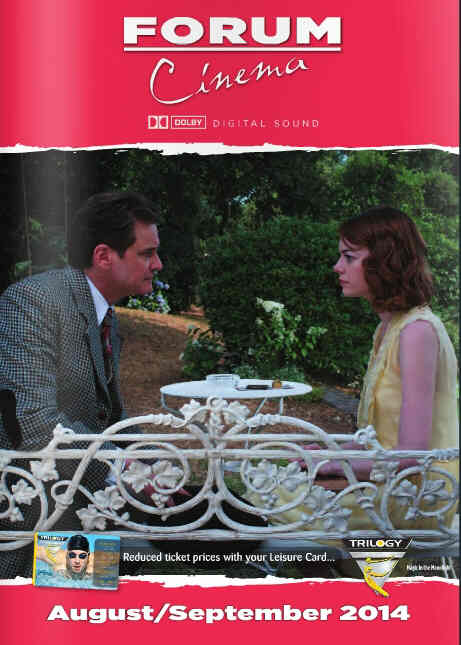 FORUM CINEMA magazine side cover August/September 2014