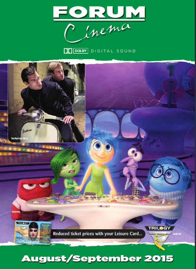 FORUM CINEMA magazine side cover August/September 2015