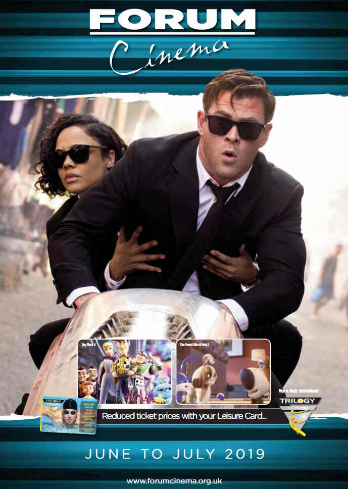 FORUM CINEMA magazine side cover  June/July 2019