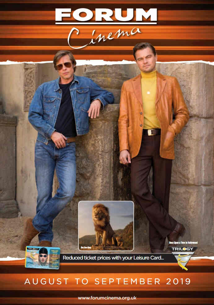 FORUM CINEMA magazine side cover  August/September 2019