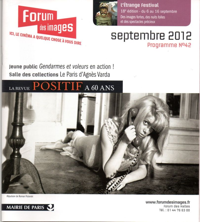 FORUM DES IMAGES magazine side cover Issue 42  September 2012