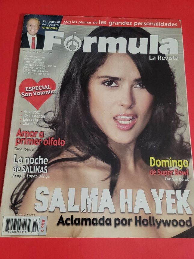 FORMULA LA REVISTA magazine side cover  February 2007