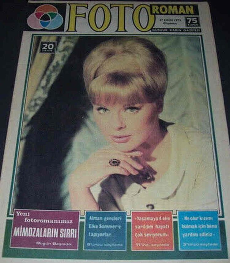 FOTO ROMAN magazine side cover 27 November 1972