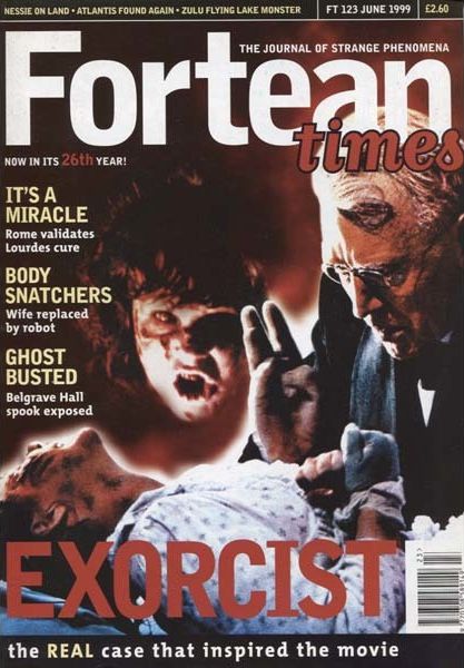 FORTEAN TIMES magazine side cover Issue 123  June 1999