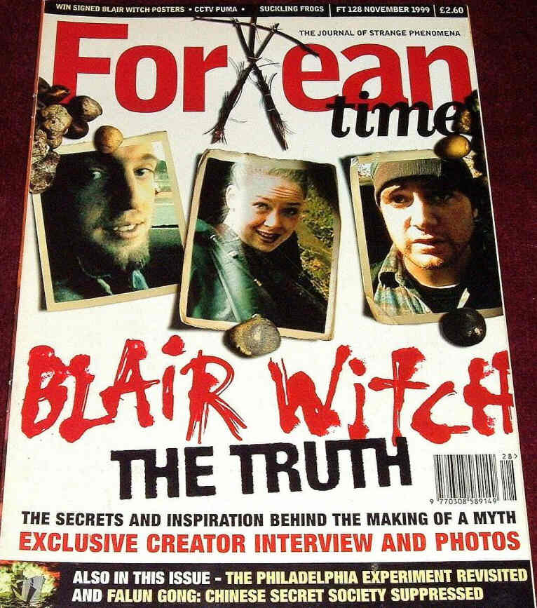 FORTEAN TIMES magazine side cover Issue 128  November 1999