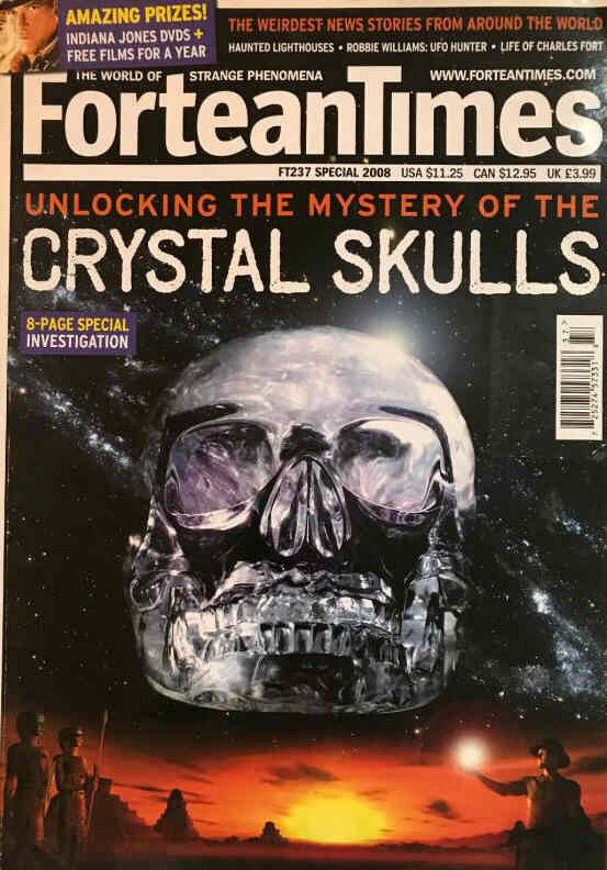 FORTEAN TIMES magazine side cover Issue 237   2008