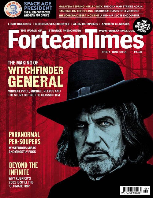 FORTEAN TIMES magazine side cover Issue 367  June 2018