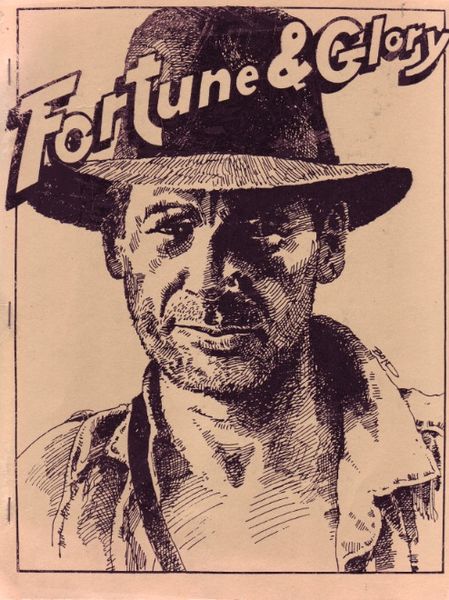 FORTUNE AND GLORY magazine side cover Issue 1 May 1985