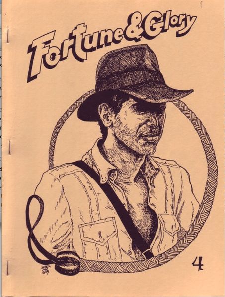 FORTUNE AND GLORY magazine side cover Issue 4  1989
