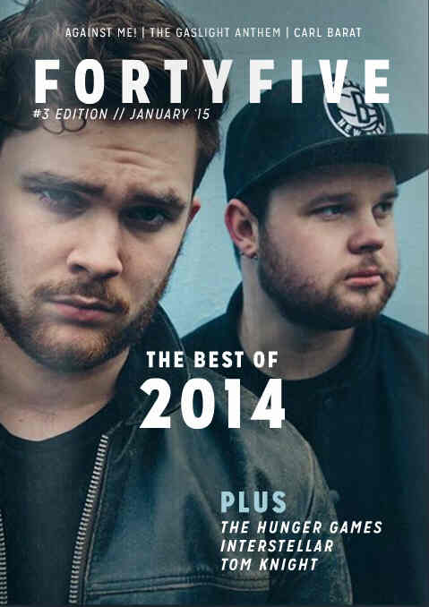 FORTYFIVE magazine side cover Issue 3 January 2015