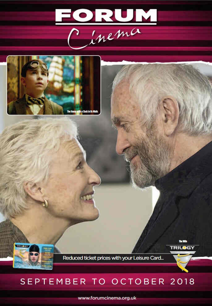FORUM CINEMA magazine side cover  September/October 2018