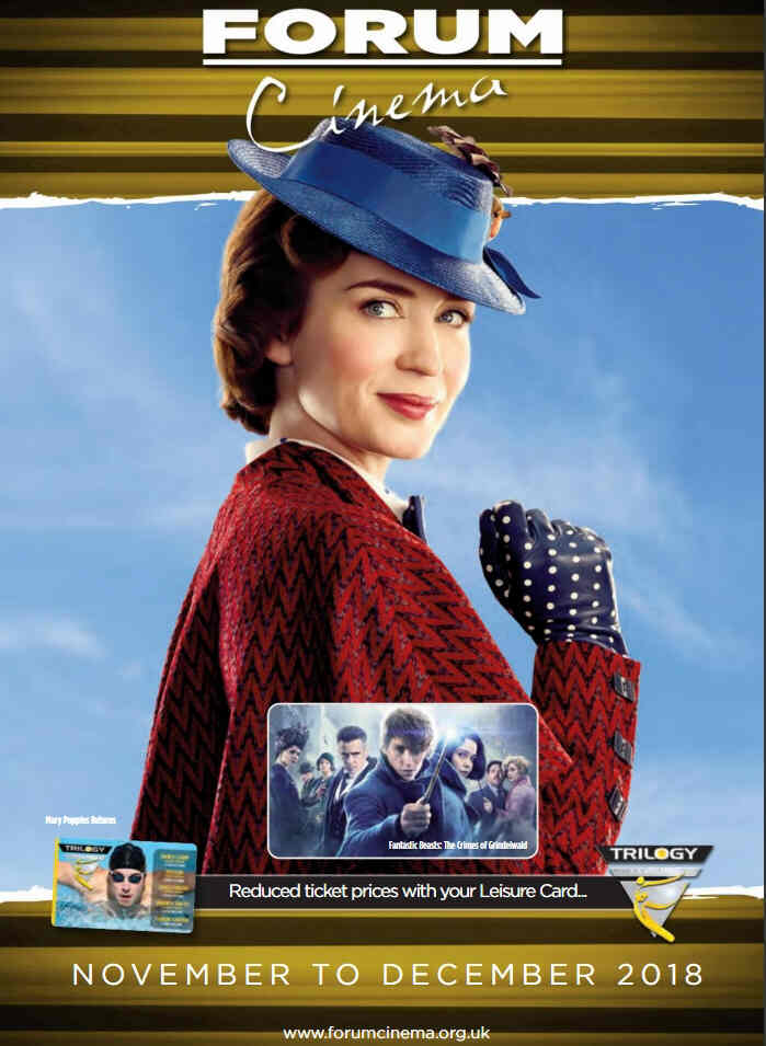 FORUM CINEMA magazine side cover  November/December 2018