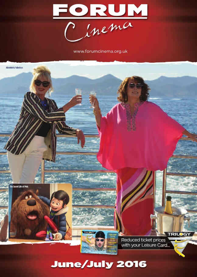 FORUM CINEMA magazine side cover June/July 2016