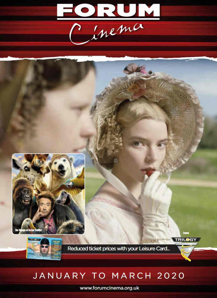FORUM CINEMA magazine side cover  January/March 2020