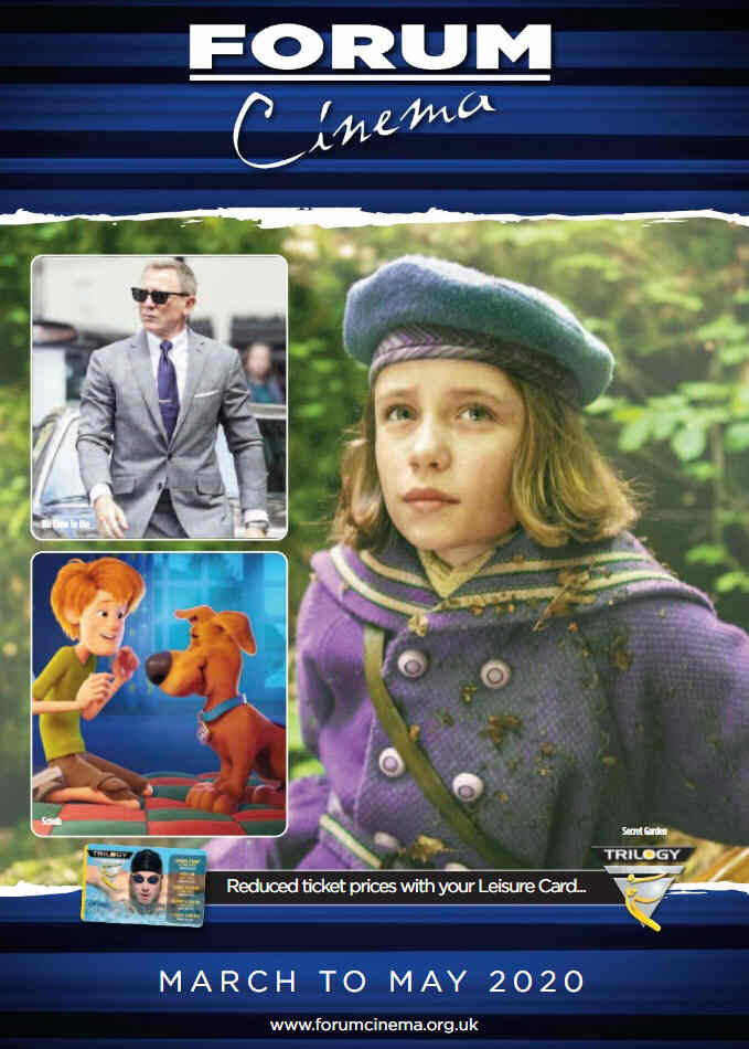FORUM CINEMA magazine side cover  March/May 2020