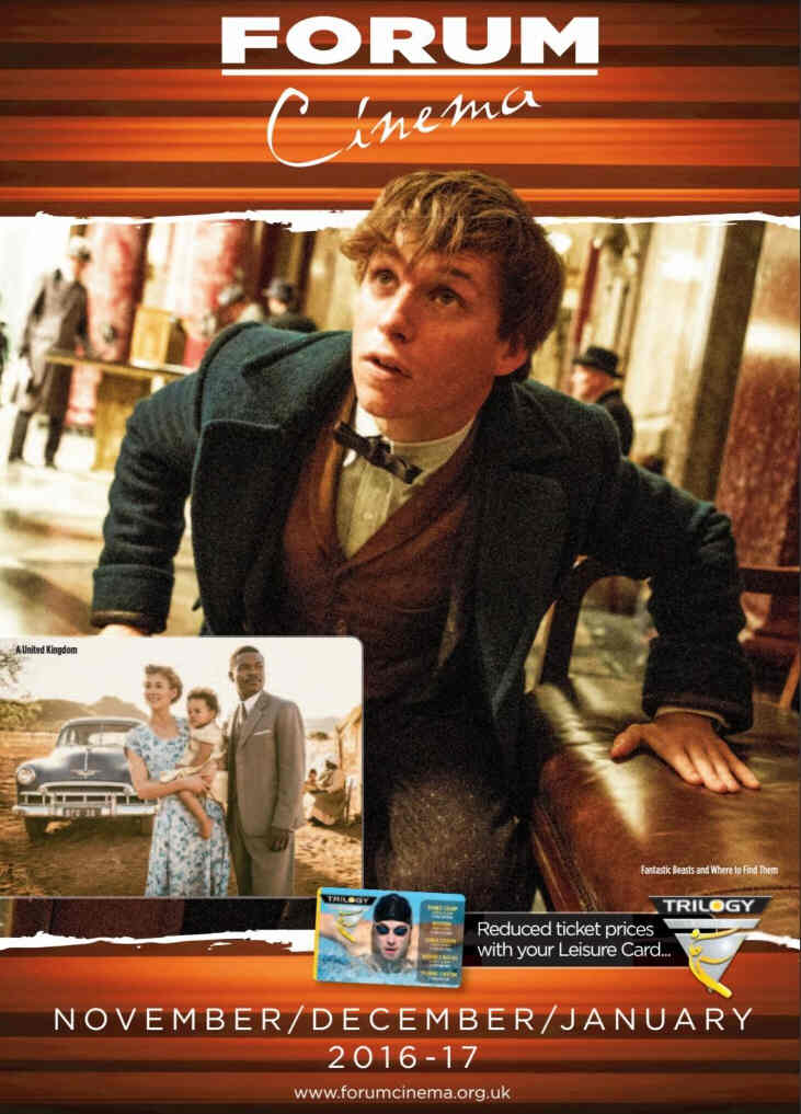 FORUM CINEMA magazine side cover November 2016