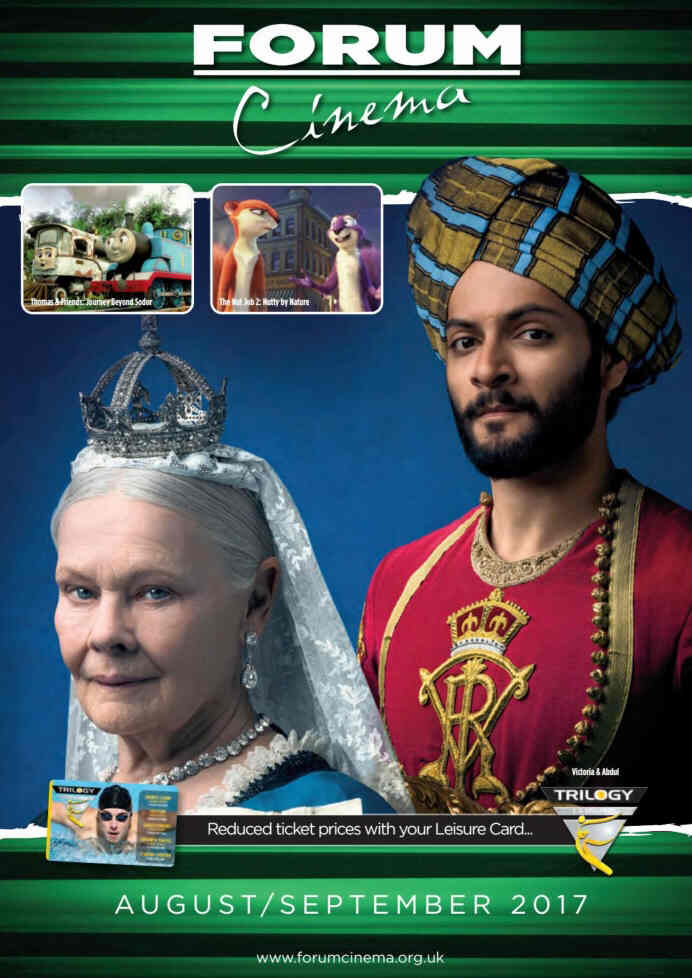 FORUM CINEMA magazine side cover  August/September 2017