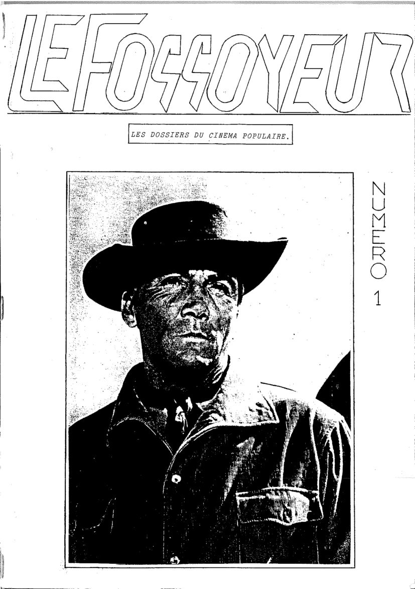 LE FOSSOYEUR magazine side cover Issue 1  April 1992