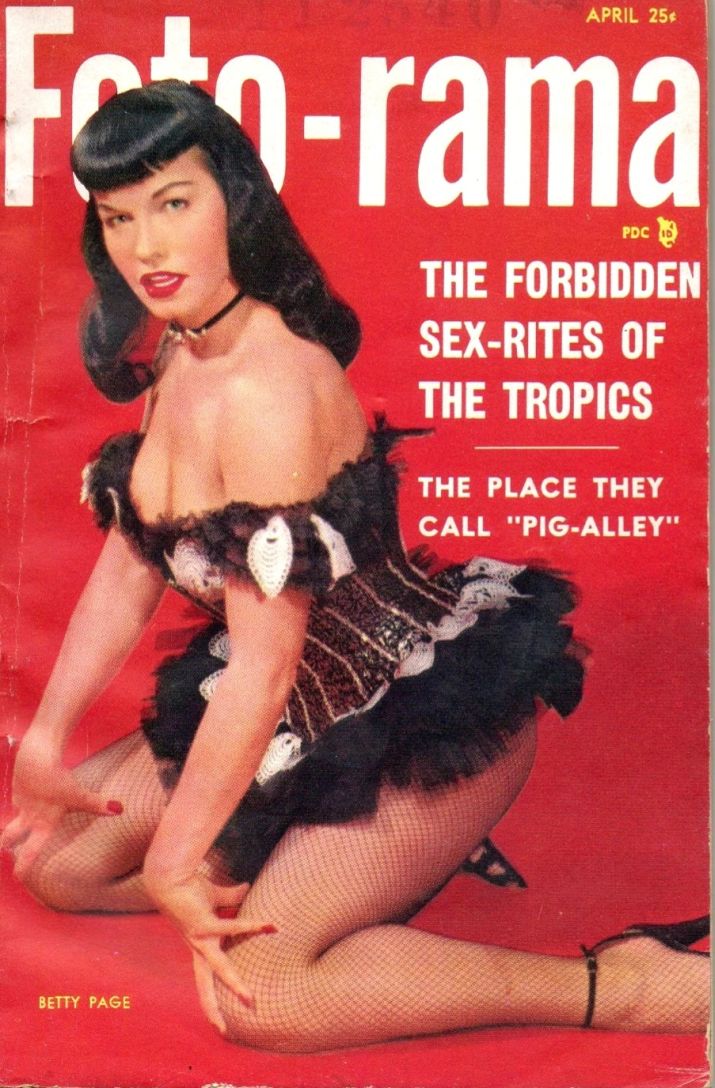 FOTO-RAMA magazine side cover  April 1955