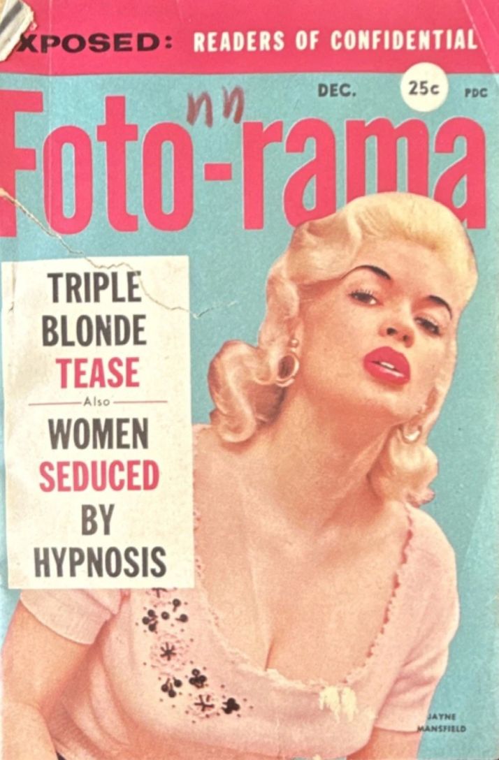 FOTO-RAMA magazine side cover  December 1956