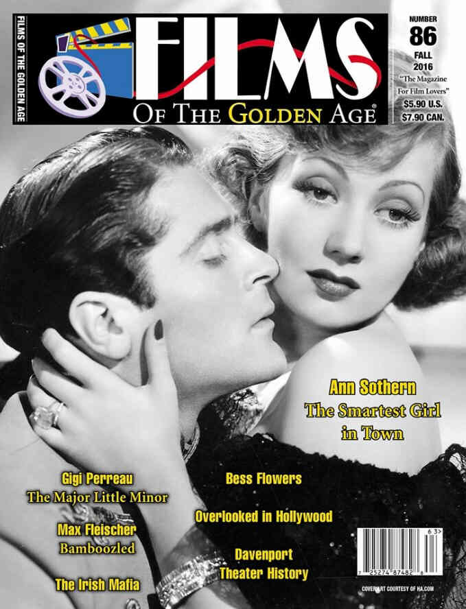 FILMS OF THE GOLDEN AGE magazine side cover Issue 86 Fall 2016
