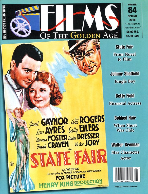 FILMS OF THE GOLDEN AGE magazine side cover Issue 84 Spring 2016