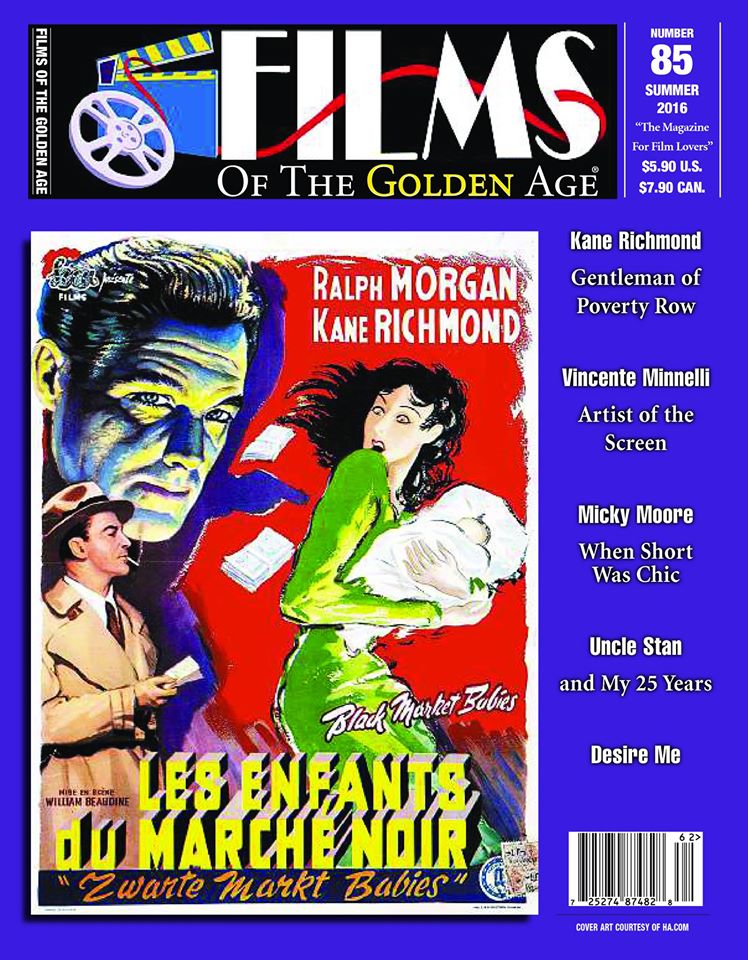 FILMS OF THE GOLDEN AGE magazine side cover Issue 85 Summer 2016