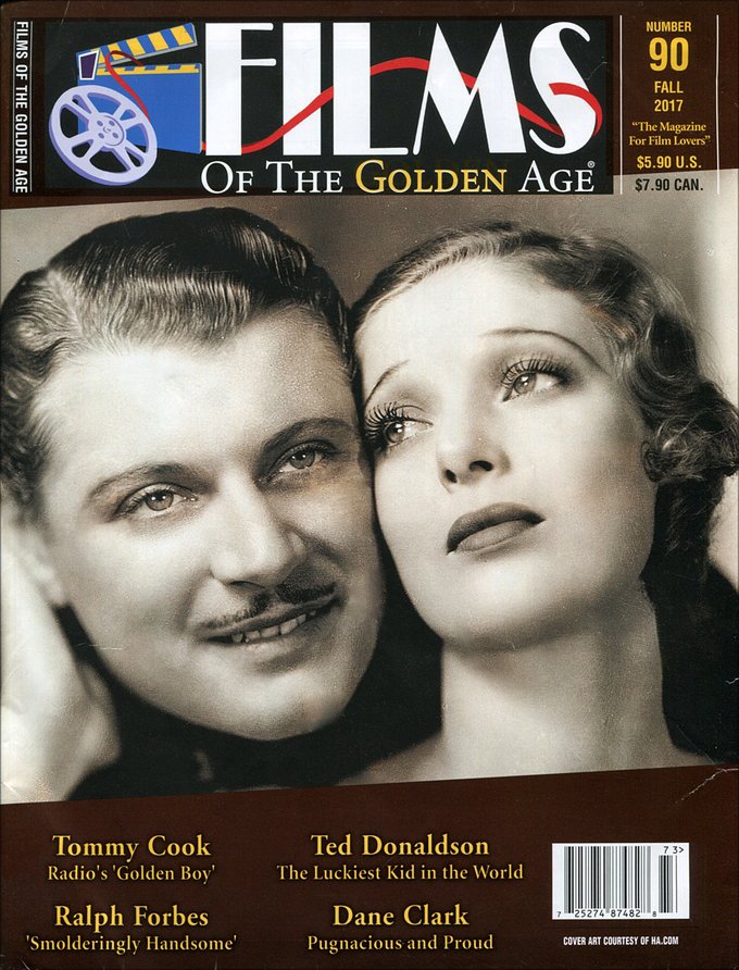 FILMS OF THE GOLDEN AGE magazine side cover Issue 90 Fall 2017