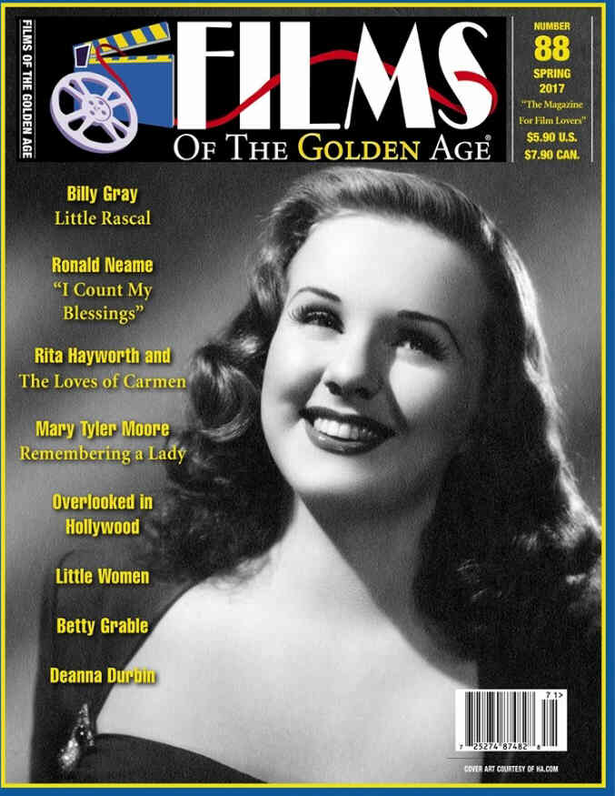 FILMS OF THE GOLDEN AGE magazine side cover Issue 88 Spring 2017