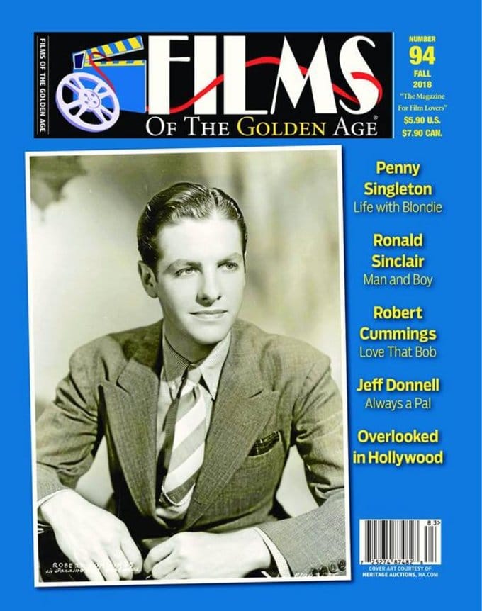 FILMS OF THE GOLDEN AGE magazine side cover Issue 94 Fall 2018