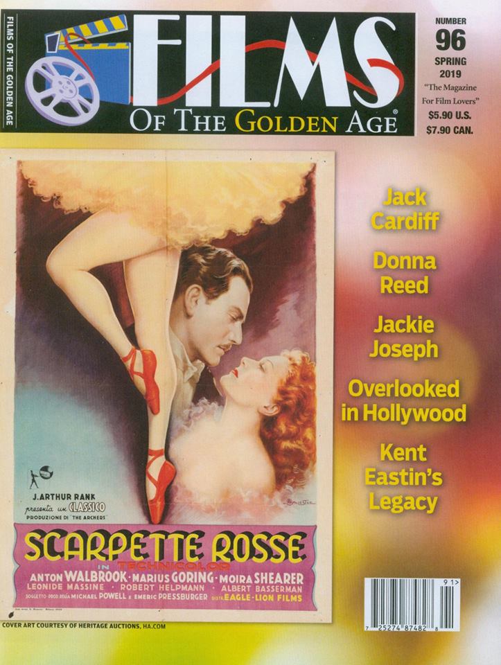 FILMS OF THE GOLDEN AGE magazine side cover Issue 96 Spring 2019