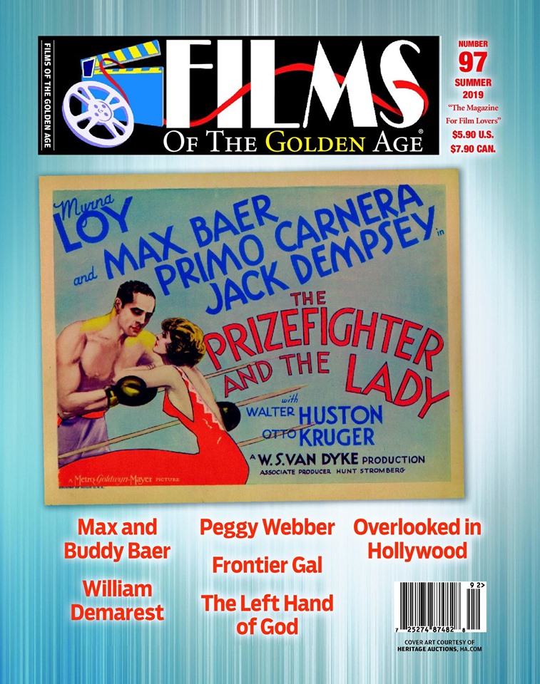 FILMS OF THE GOLDEN AGE magazine side cover Issue 97 Summer 2019