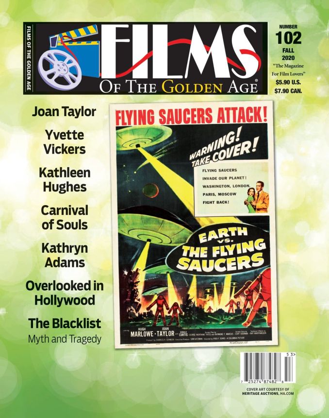 FILMS OF THE GOLDEN AGE magazine side cover Issue 102 Fall 2020