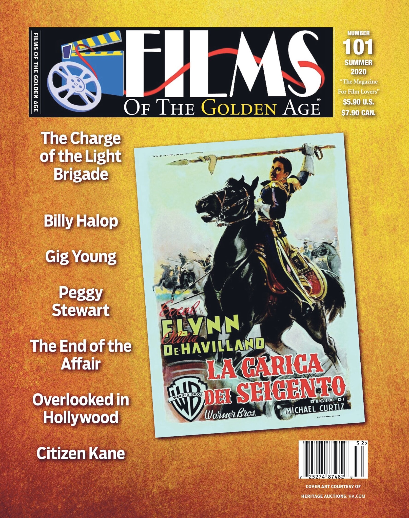 FILMS OF THE GOLDEN AGE magazine side cover Issue 101 Summer 2020