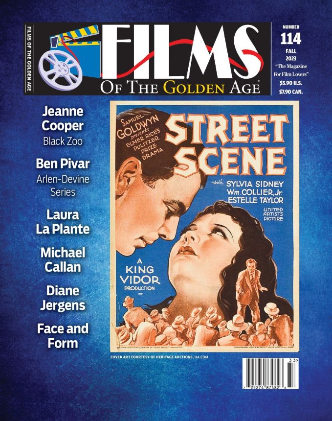 FILMS OF THE GOLDEN AGE magazine side cover Issue 114 Fall 2023