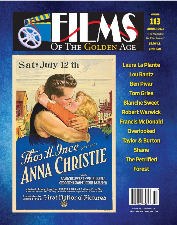 FILMS OF THE GOLDEN AGE magazine side cover Issue 113 Summer 2023