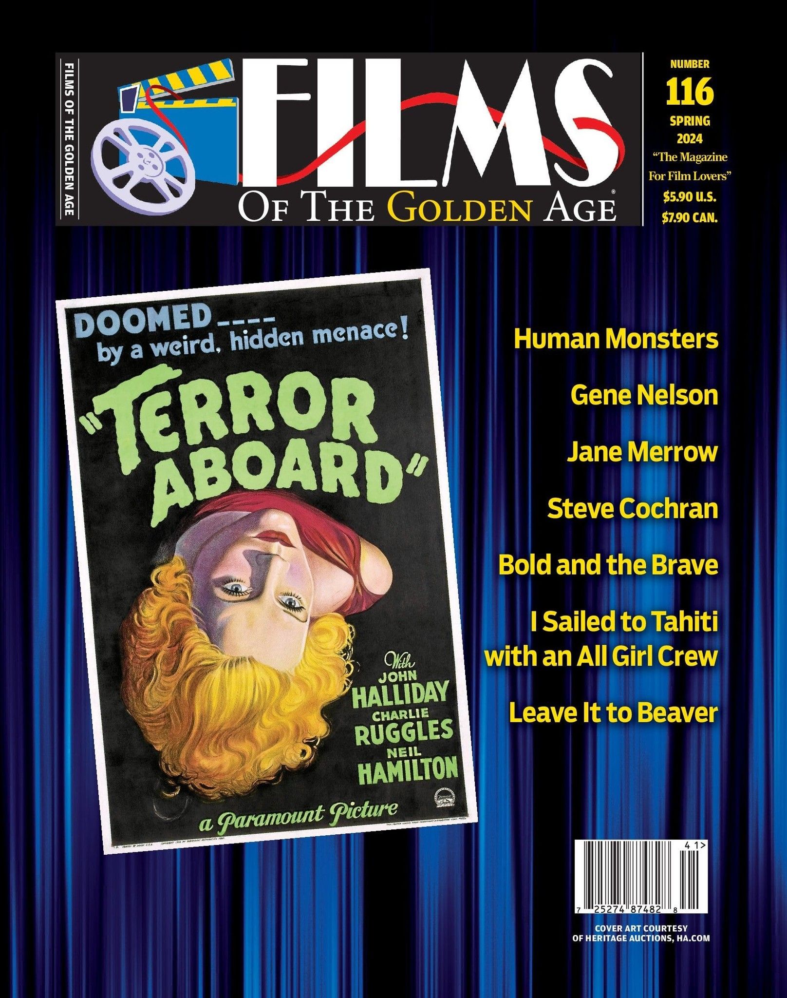 FILMS OF THE GOLDEN AGE magazine side cover Issue 116 Spring 2024