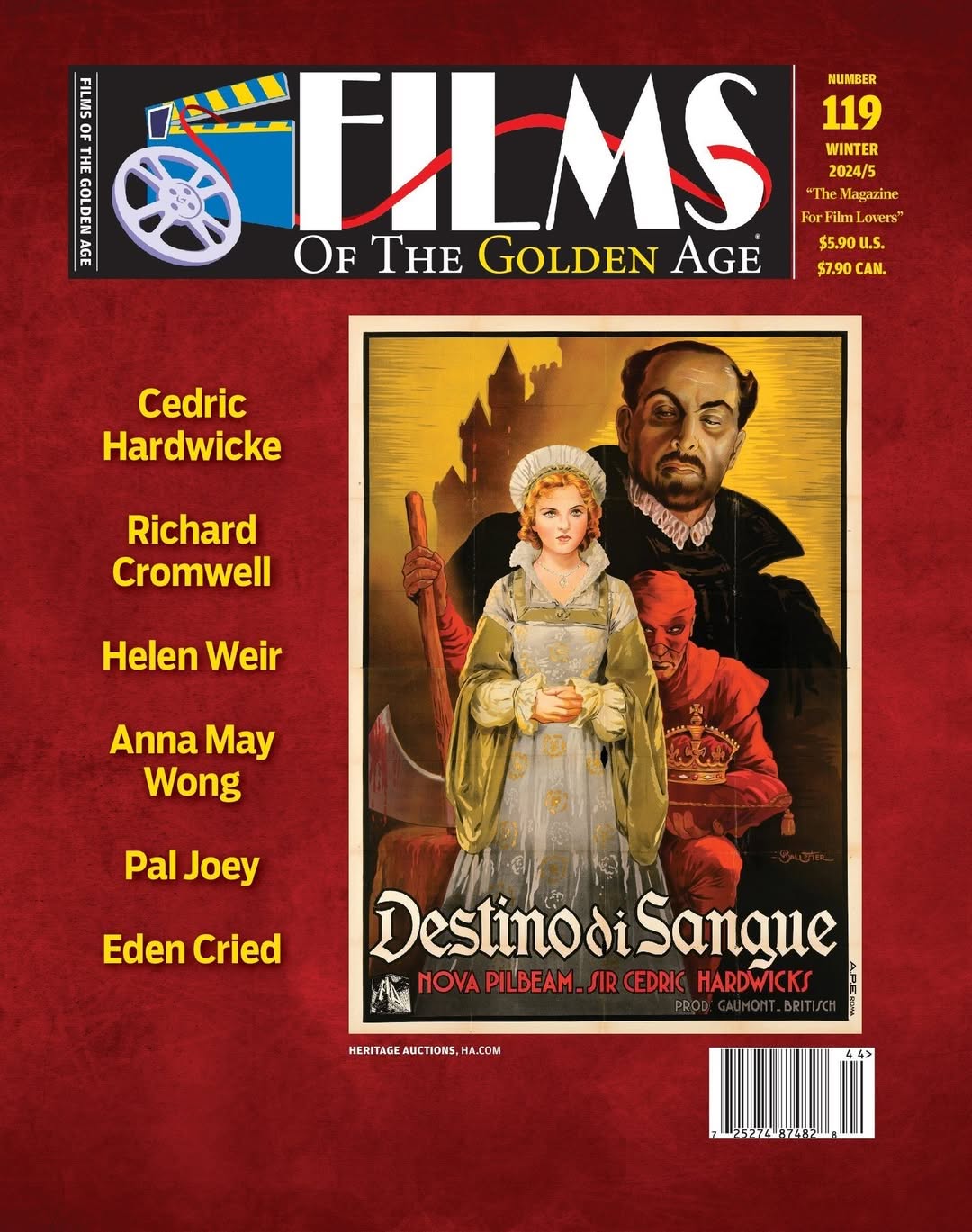 FILMS OF THE GOLDEN AGE magazine side cover Issue 119 Winter 2024