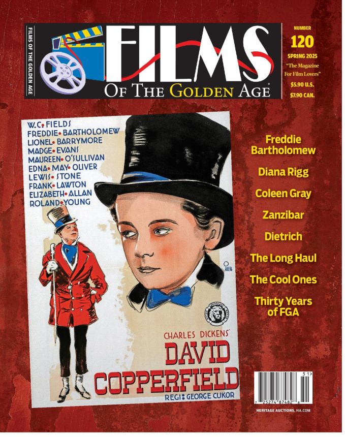 FILMS OF THE GOLDEN AGE magazine side cover Issue 120 Spring 2025