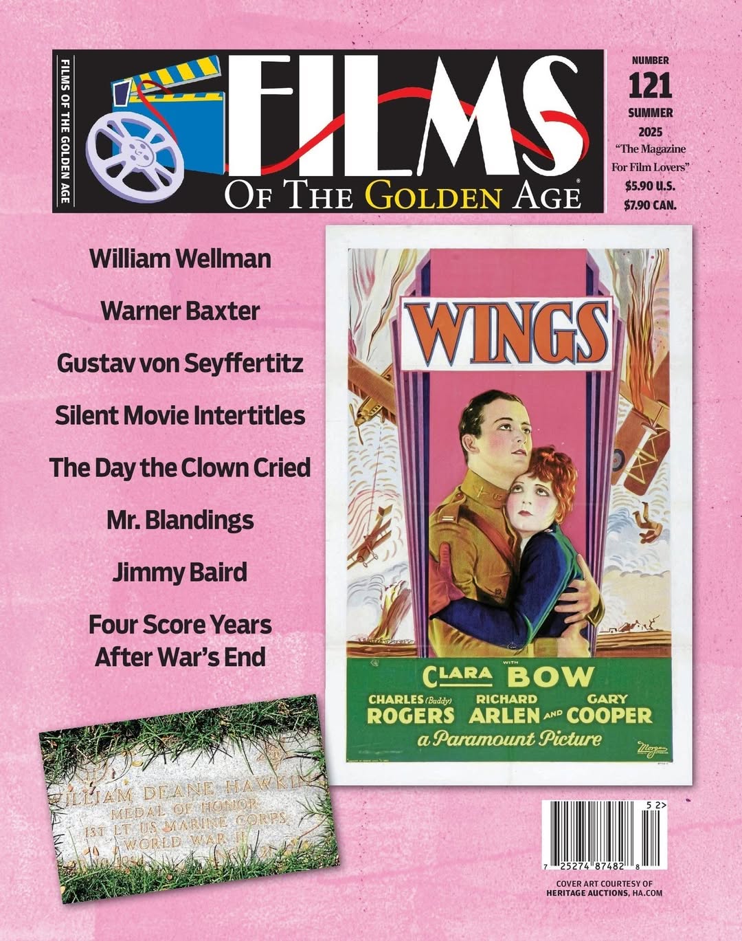 FILMS OF THE GOLDEN AGE magazine side cover Issue 121 Summer 2025