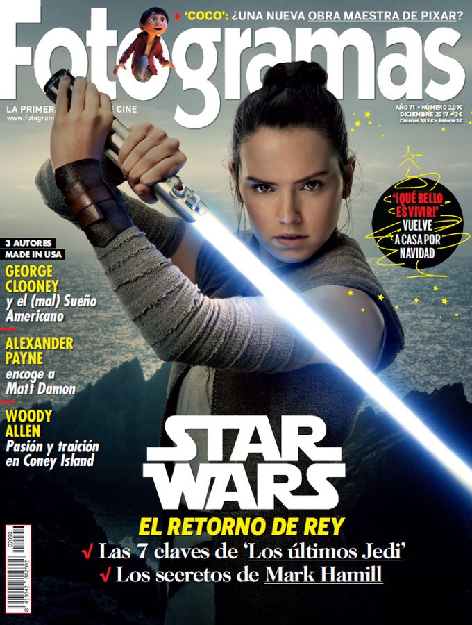 FOTOGRAMAS magazine side cover Issue 2090  December 2017