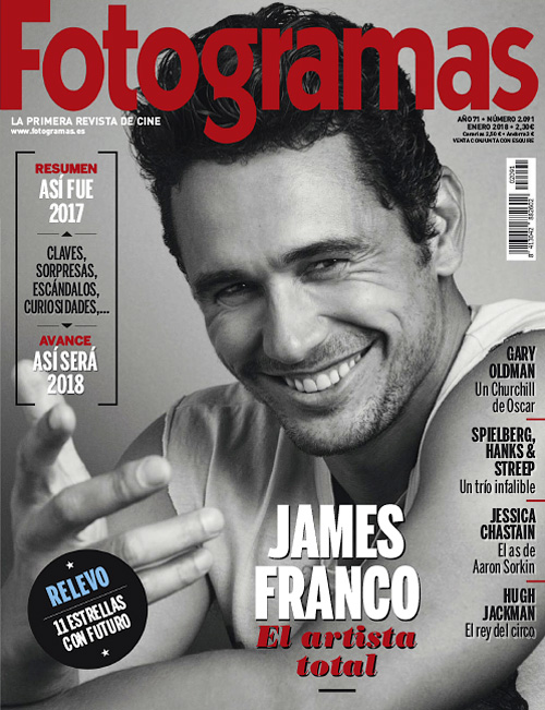 FOTOGRAMAS magazine side cover Issue 2091  January 2018