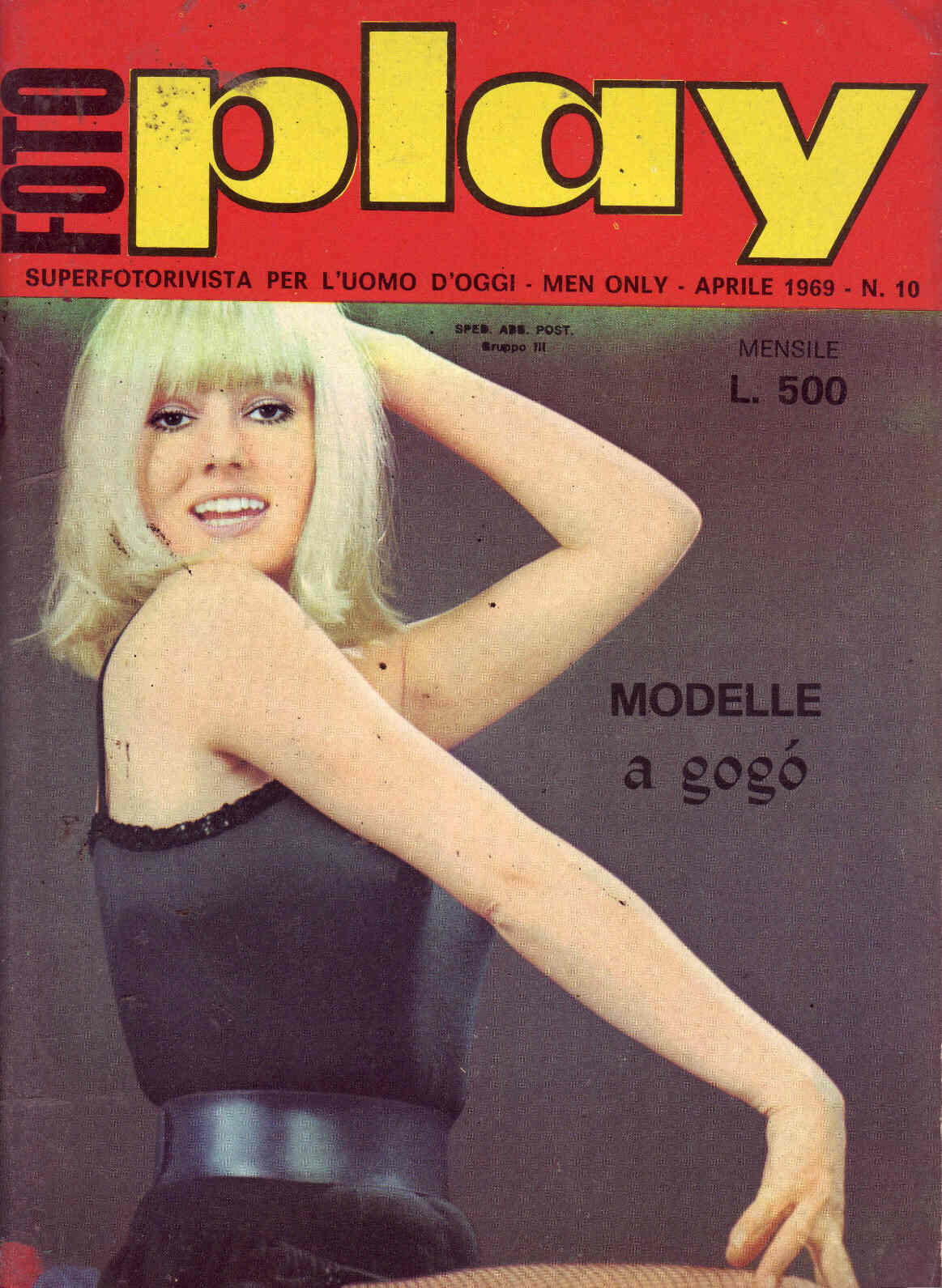 FOTO PLAY magazine side cover Issue 10 April 1969