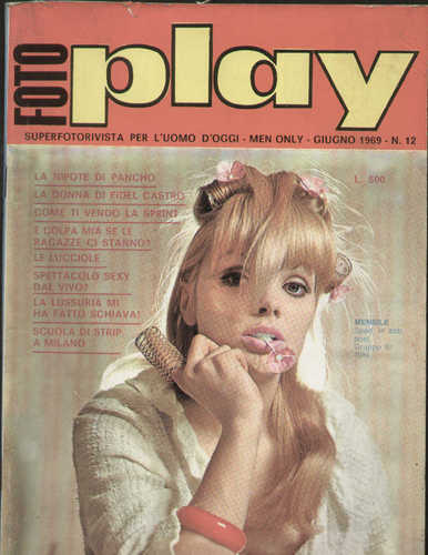 FOTO PLAY magazine side cover Issue 12 June 1969