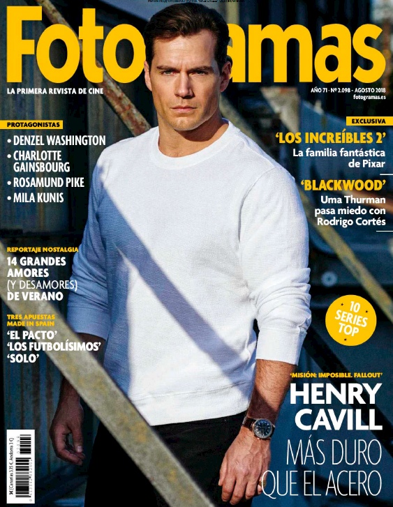 FOTOGRAMAS magazine side cover Issue 2098  August 2018