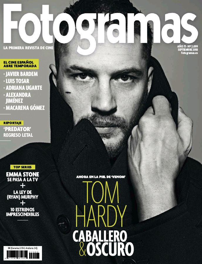 FOTOGRAMAS magazine side cover Issue 2099  September 2018