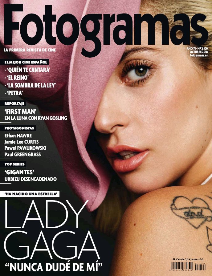 FOTOGRAMAS magazine side cover Issue 2100  October 2018