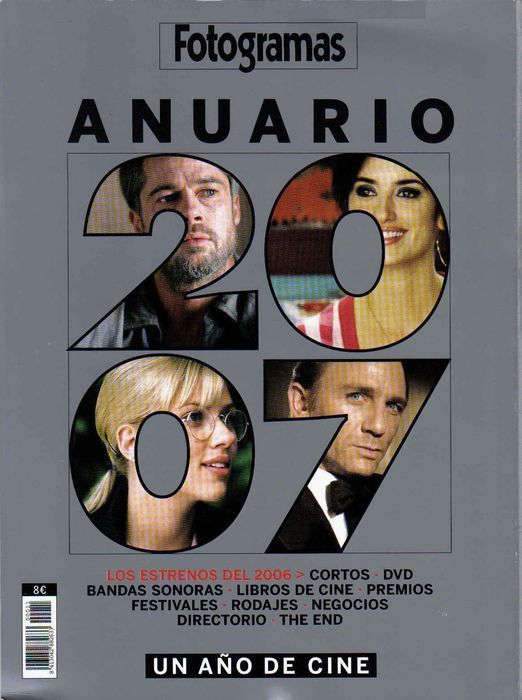 FOTOGRAMAS magazine side cover  Annual  2007