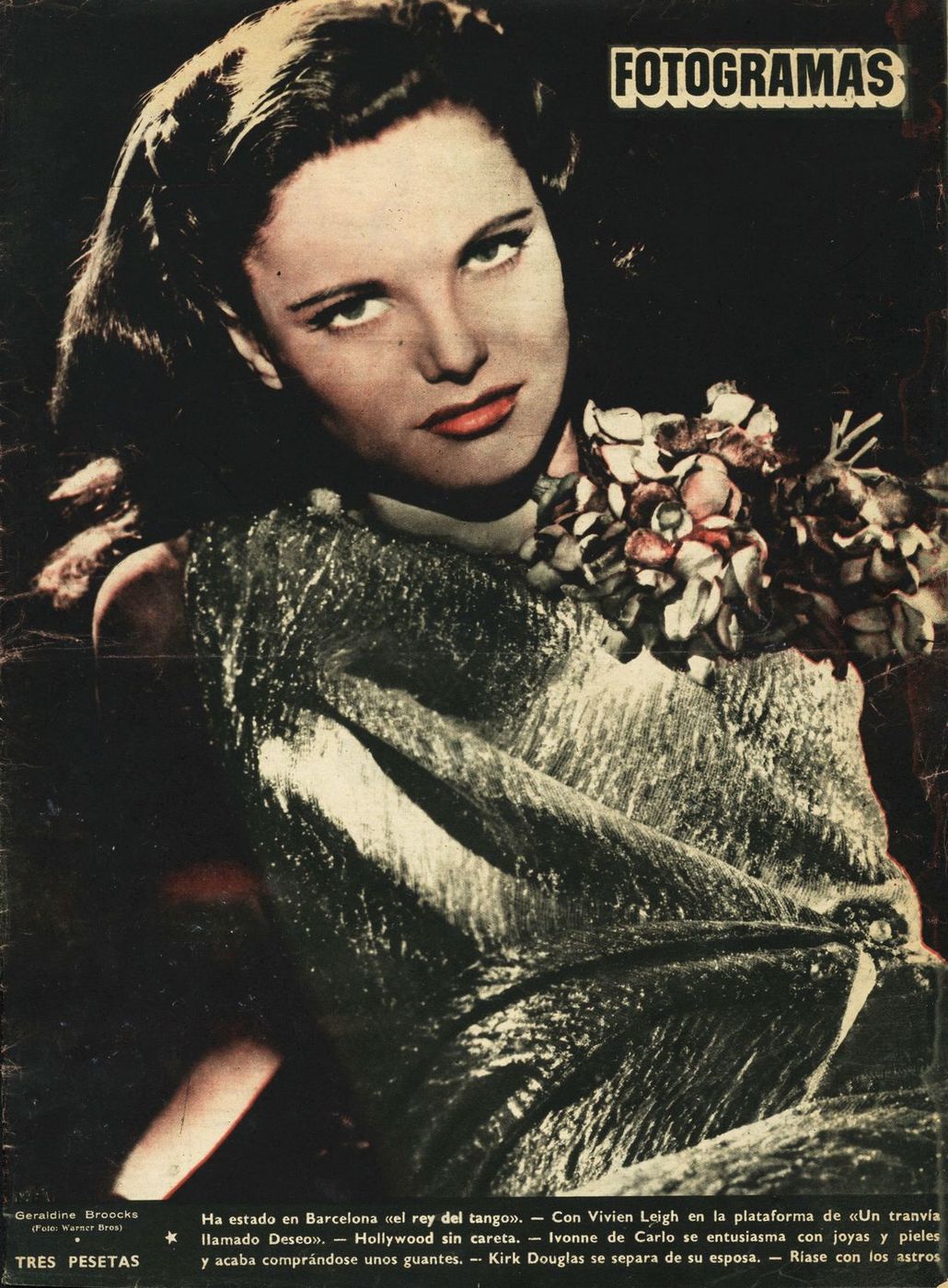 FOTOGRAMAS magazine side cover Issue 100 13 October 1950